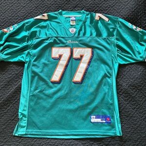 Reebok NFL Miami Dolphins NFL Jersey  Number 77 Jake Long